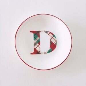 Christmas Letter 3" Mini Plate Decor